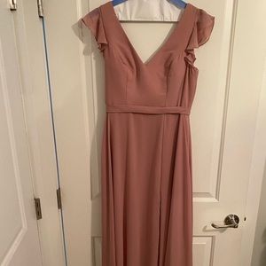 Azazie claudine dusty rose